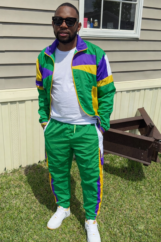 Mardi Gras Windbreaker Set
