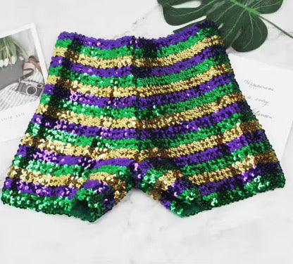 Mardi Gras Stripe Shorts